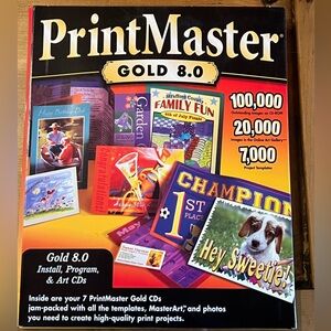 PrintMaster Gold 8.0 Software Package